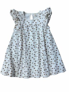 Quincy Mae Size 4-5 Years Cream Floral Daisy Confetti Organic Cotton Dress